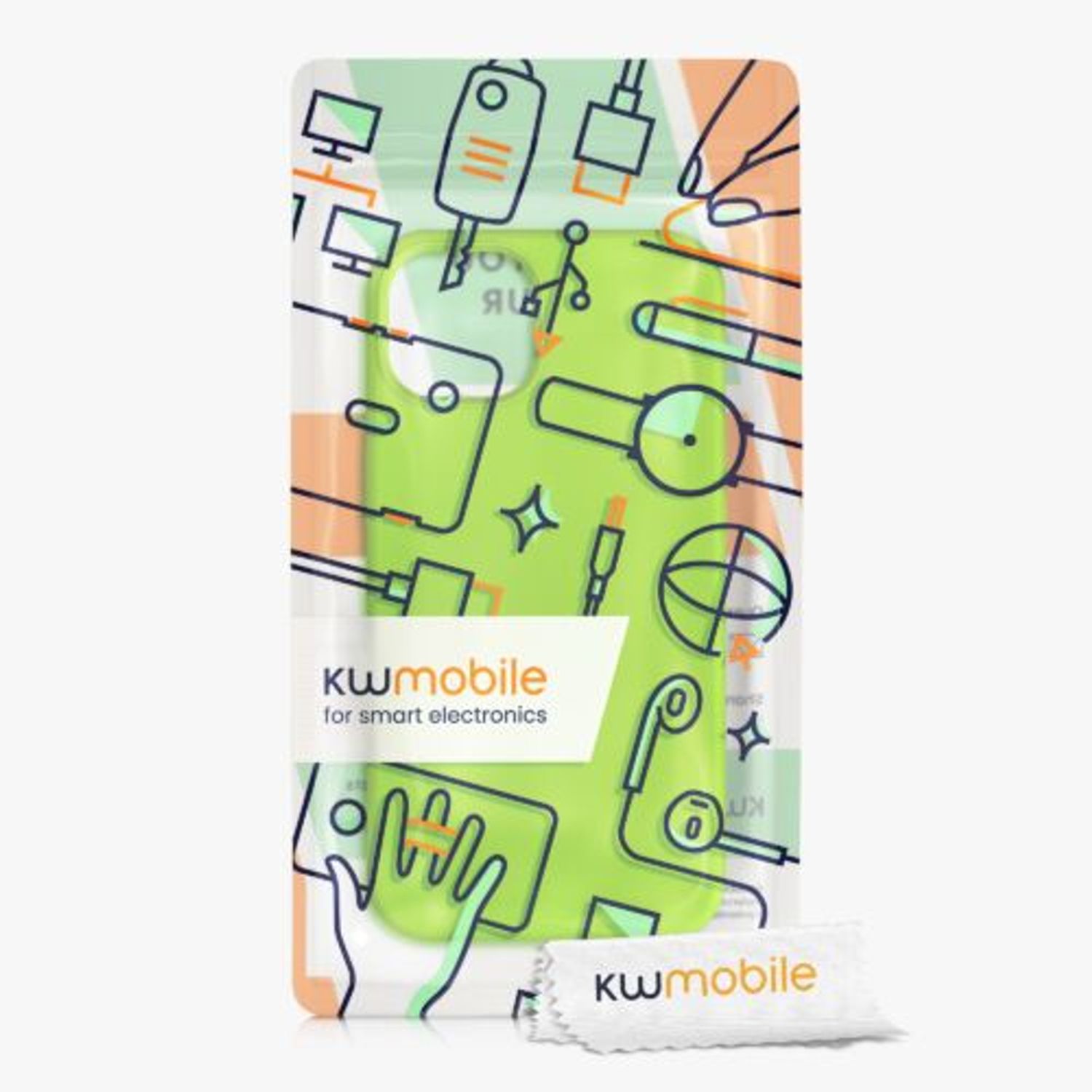Husa Kwmobile pentru Apple iPhone 13, Silicon, Verde, 55878.75 fotografia produsului View 7 L