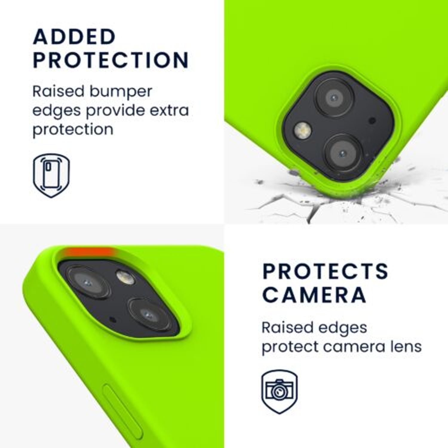 Husa Kwmobile pentru Apple iPhone 13, Silicon, Verde, 55878.75 fotografia produsului View 3 L