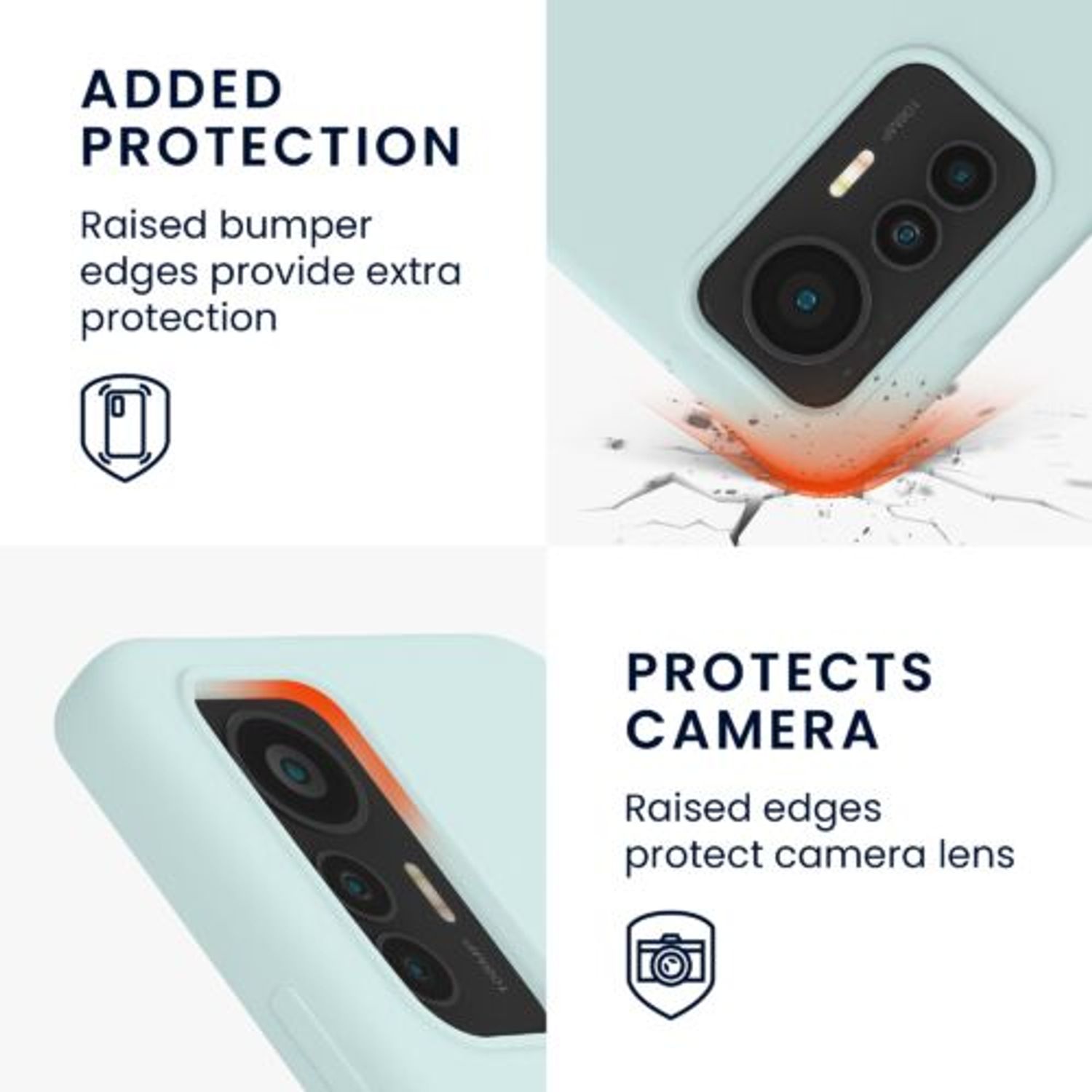 Husa Kwmobile pentru Xiaomi 12 Lite, Silicon, Verde, 59471.200 fotografia produsului View 3 L