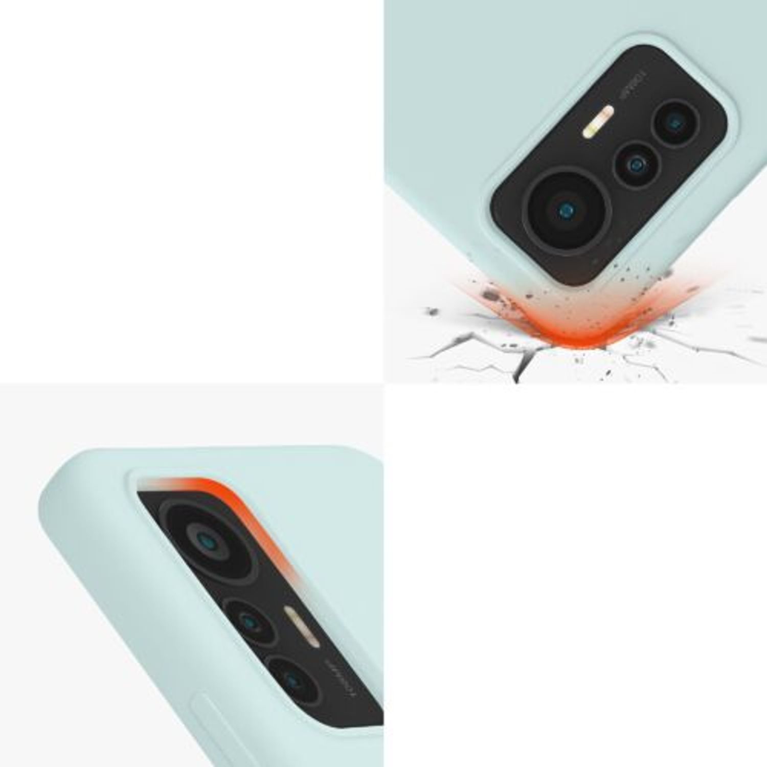 Husa Kwmobile pentru Xiaomi 12 Lite, Silicon, Verde, 59471.200 fotografia produsului View 7 L