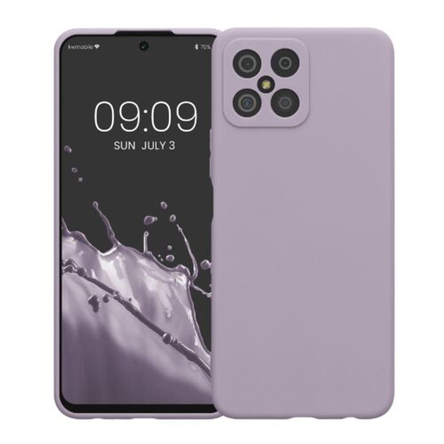 Husa Kwmobile pentru Honor X8, Silicon, Mov, 58396.108 fotografia produsului