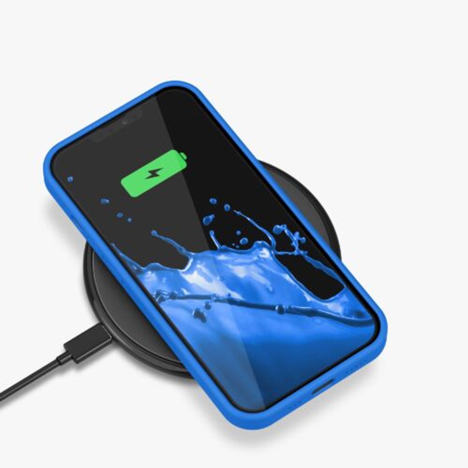 Husa Kwmobile pentru Apple iPhone 13, Silicon, Albastru, 55878.189 fotografia produsului View 3 L