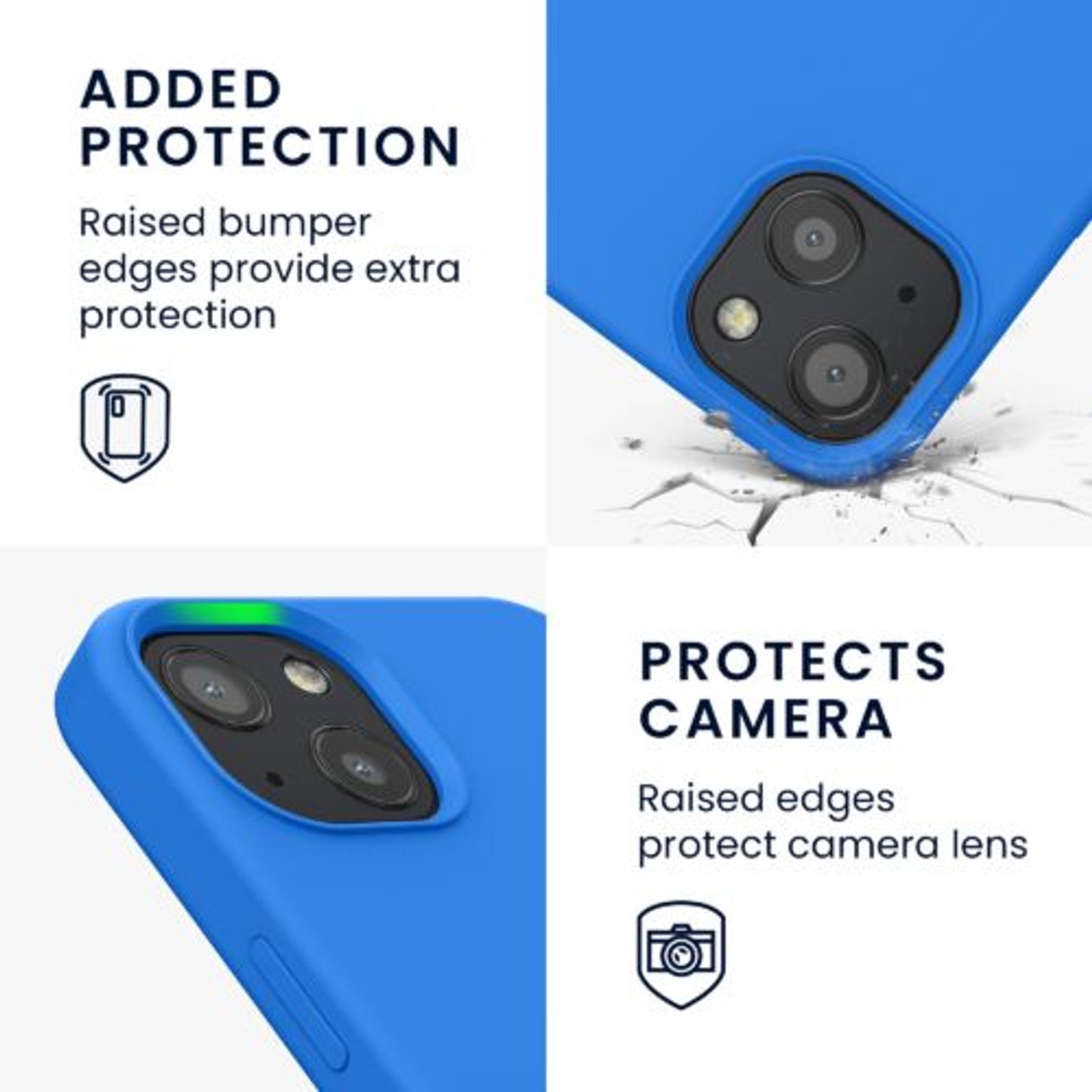 Husa Kwmobile pentru Apple iPhone 13, Silicon, Albastru, 55878.189 fotografia produsului View 5 L