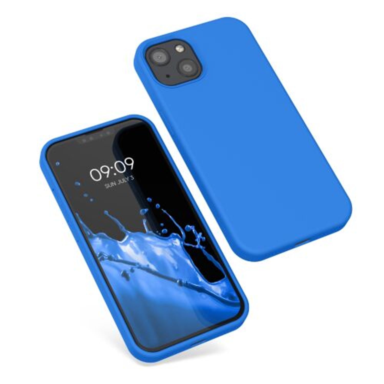 Husa Kwmobile pentru Apple iPhone 13, Silicon, Albastru, 55878.189 fotografia produsului