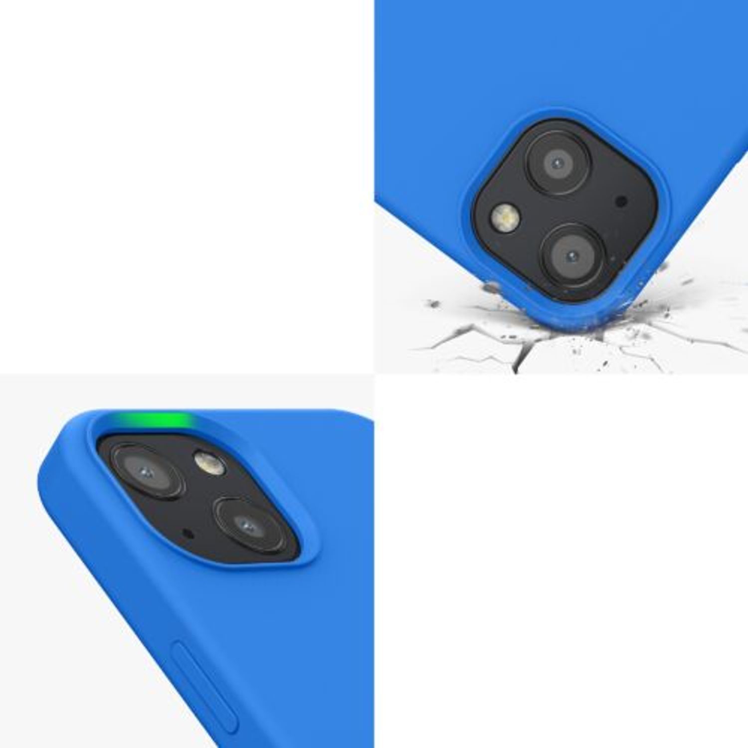 Husa Kwmobile pentru Apple iPhone 13, Silicon, Albastru, 55878.189 fotografia produsului View 10 L