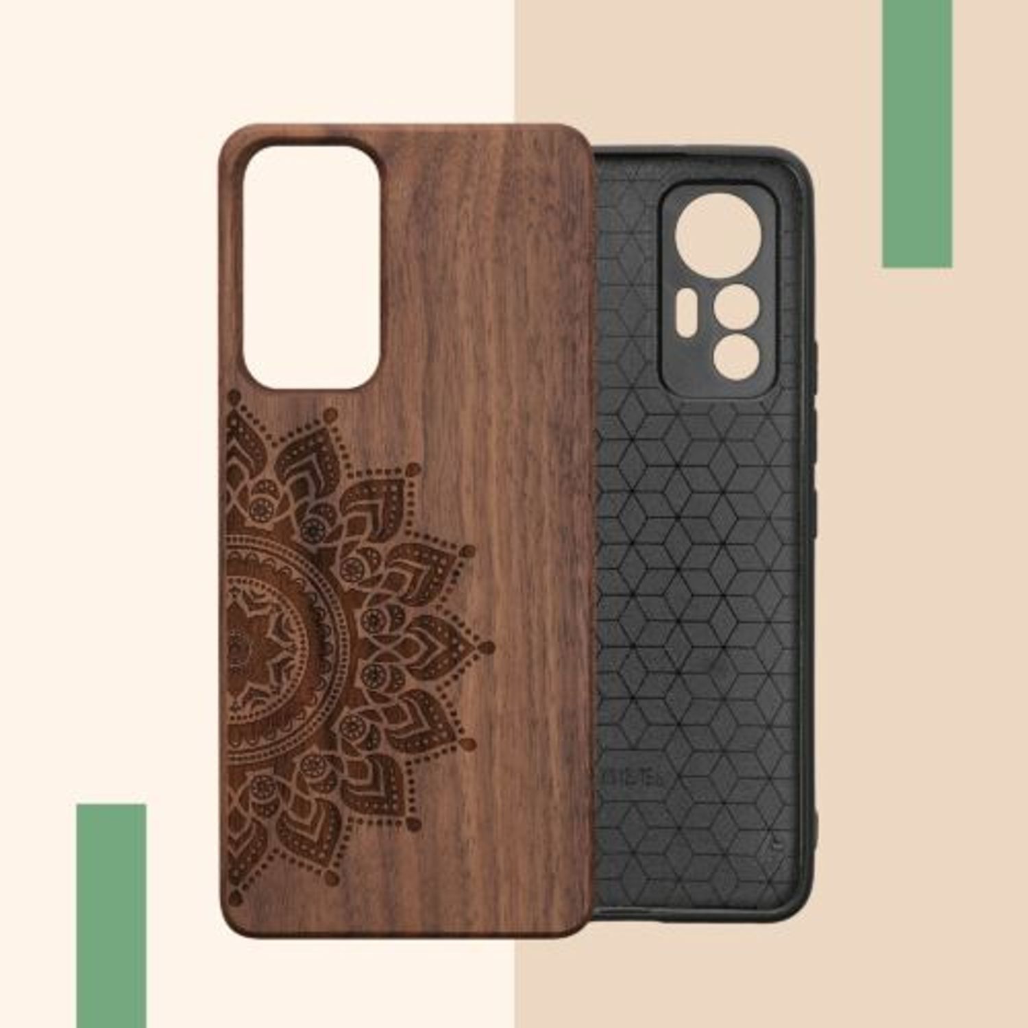 Husa Kwmobile pentru Xiaomi 12 Lite, Lemn, Maro, 59408.02 fotografia produsului View 9 L