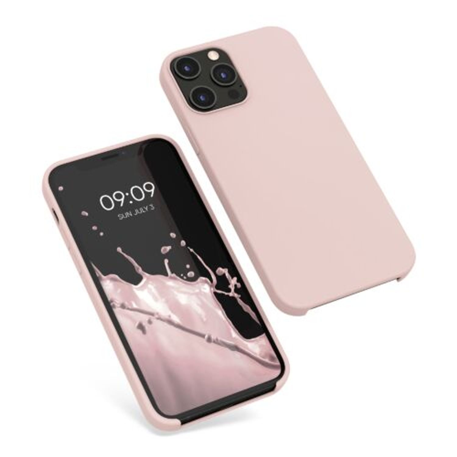 Husa Kwmobile pentru Apple iPhone 12 Pro Max, Silicon, Roz, 52644.225 fotografia produsului