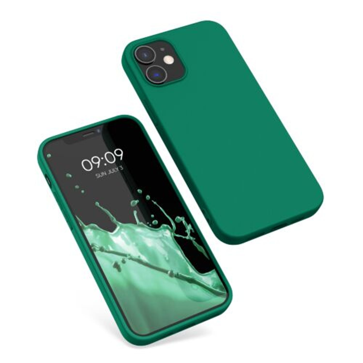 Husa Kwmobile pentru Apple iPhone 12/iPhone 12 Pro, Silicon, Verde, 53938.142 fotografia produsului