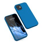 Husa Kwmobile pentru Apple iPhone 12/iPhone 12 Pro, Silicon, Albastru, 53938.228 fotografia produsului