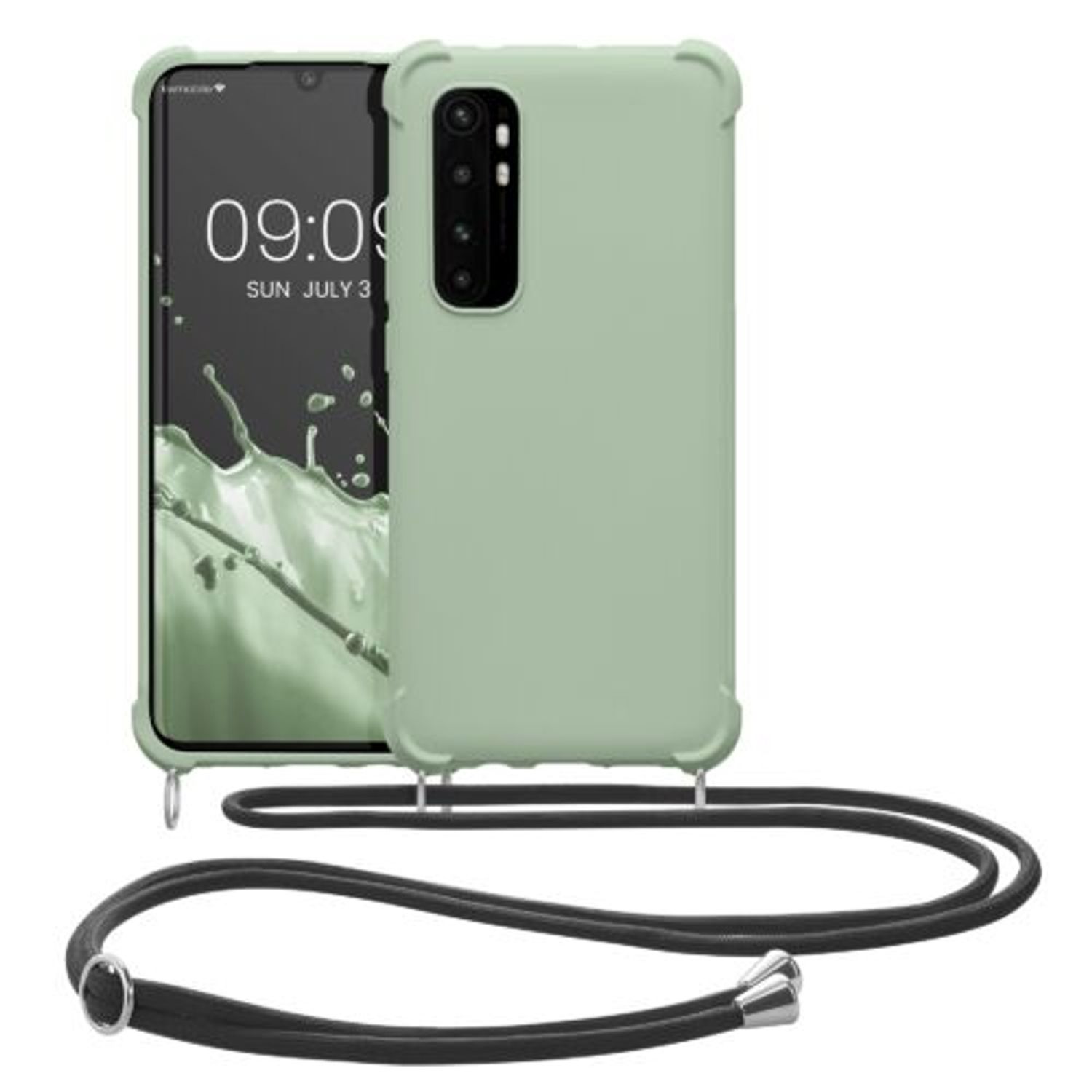 Husa Kwmobile pentru Xiaomi Mi Note 10 Lite, Silicon, Verde, 53157.172 fotografia produsului