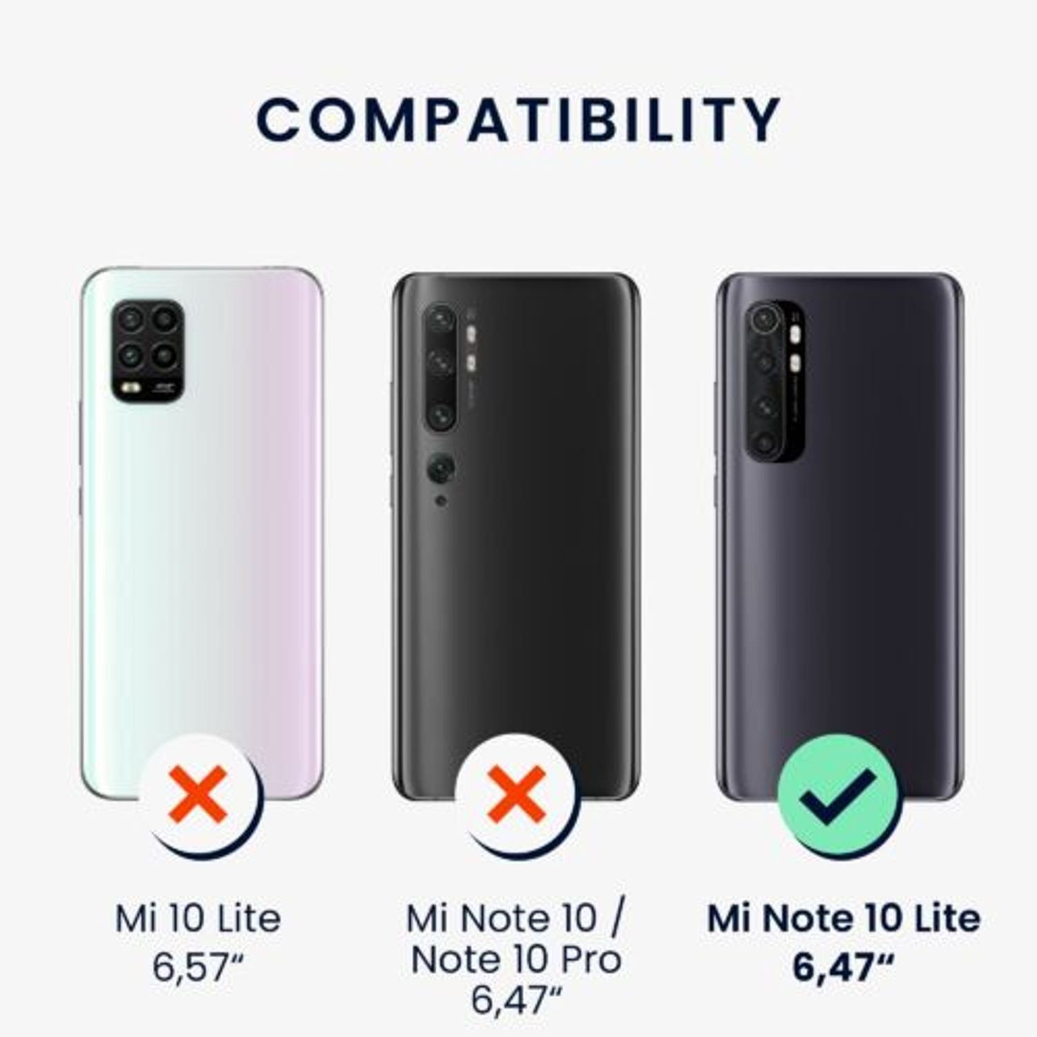 Husa Kwmobile pentru Xiaomi Mi Note 10 Lite, Silicon, Verde, 53157.172 fotografia produsului View 5 L