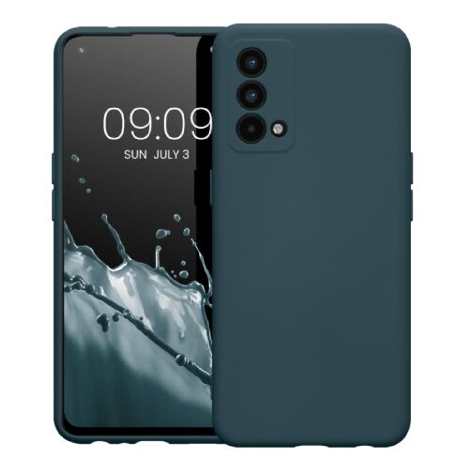 Husa Kwmobile pentru Realme GT Master Edition, Silicon, Albastru, 58698.202 fotografia produsului