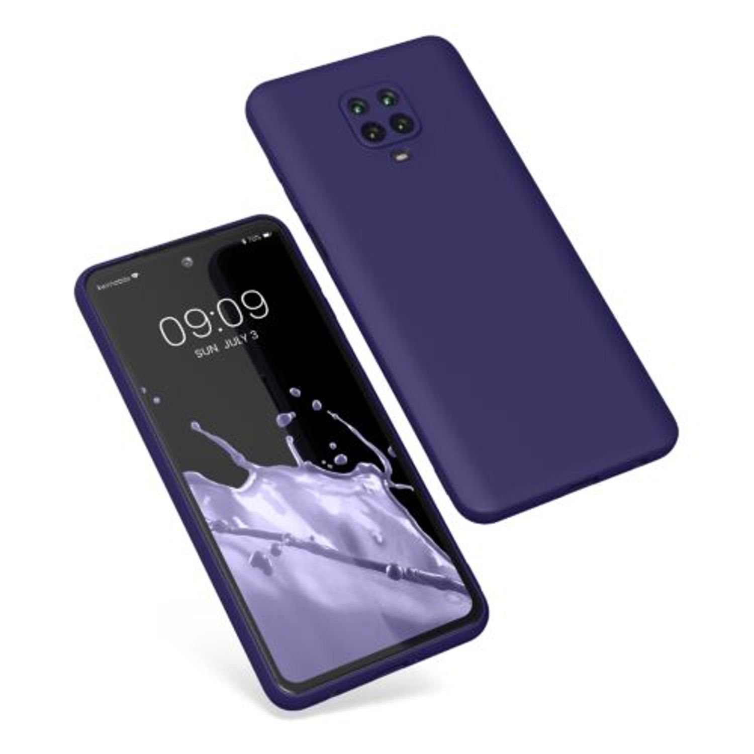Husa Kwmobile pentru Xiaomi Redmi Note 9S/Redmi Note 9 Pro/Redmi Note 9 Pro Max, Silicon, Albastru, 56562.226 fotografia produsului