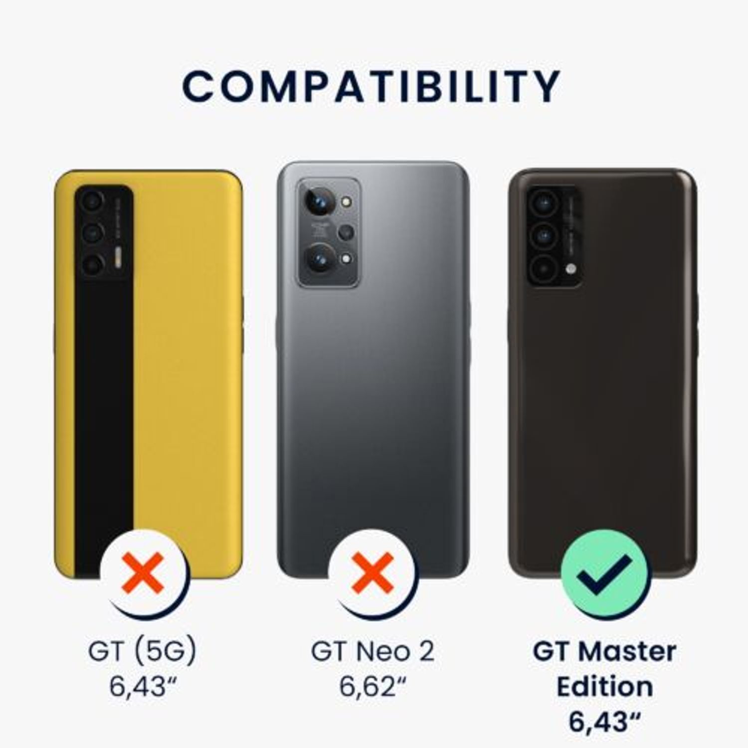 Husa Kwmobile pentru Realme GT Master Edition, Silicon, Verde, 58698.169 fotografia produsului View 2 L