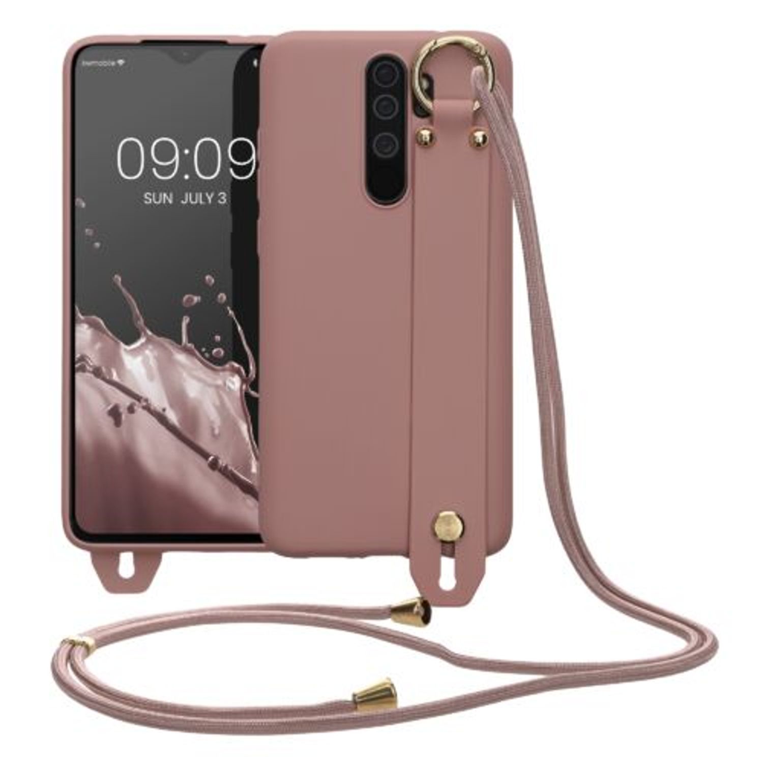 Husa Kwmobile pentru Xiaomi Redmi Note 8 Pro, Silicon, Roz, 56472.193 fotografia produsului