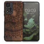 Husa Kwmobile pentru Xiaomi Redmi Note 11 Pro Plus 5G, Lemn, Maro, 58100.05 fotografia produsului