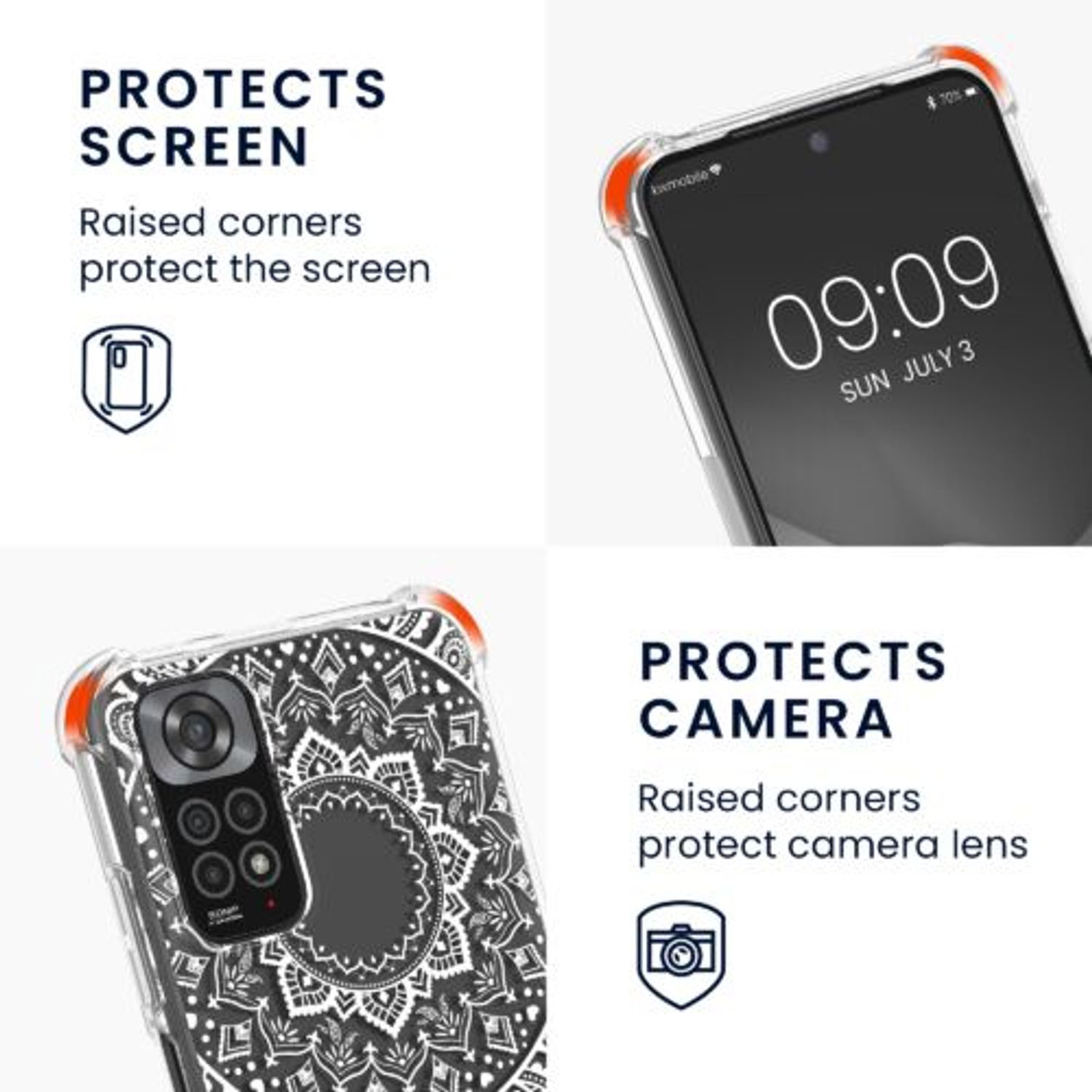 Husa Kwmobile pentru Xiaomi Redmi Note 11/Redmi Note 11s, Silicon, Multicolor, 58196.05 fotografia produsului View 6 L