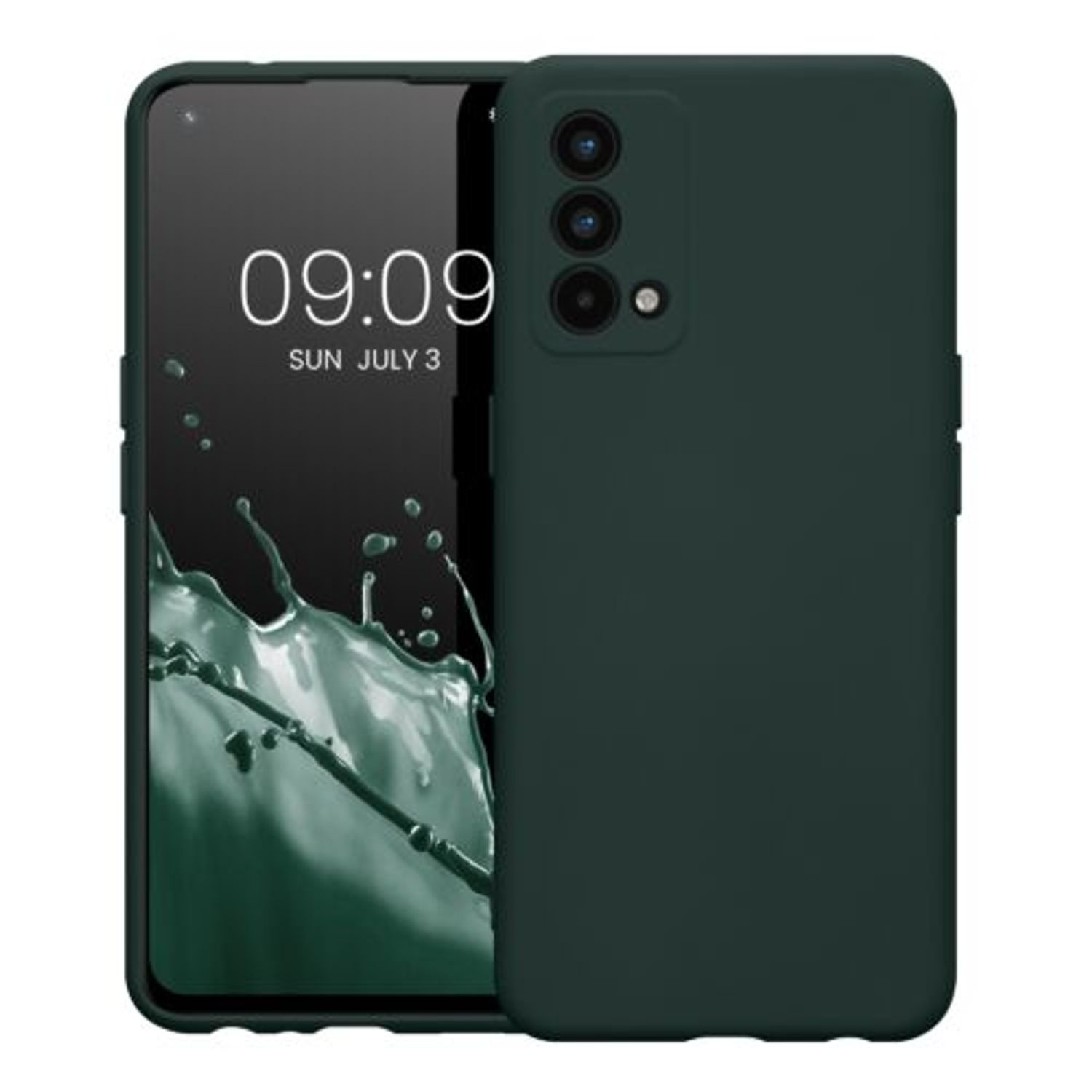 Husa Kwmobile pentru Realme GT Master Edition, Silicon, Verde, 58698.169 fotografia produsului