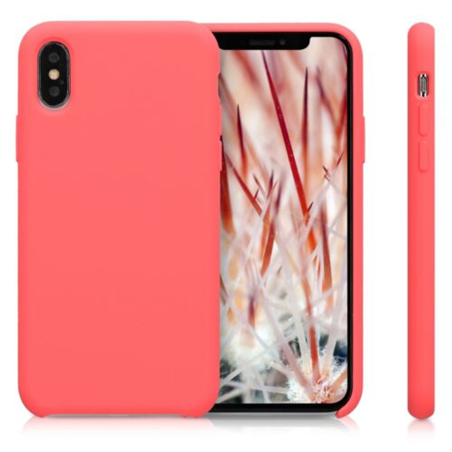 Husa pentru Apple iPhone X/iPhone XS, Silicon, Roz, 46313.103 fotografia produsului View 2 L