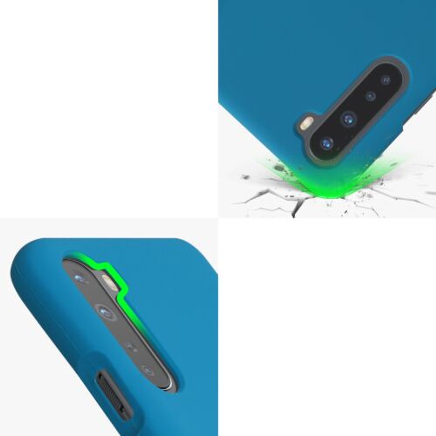 Husa Kwmobile pentru OnePlus Nord, Silicon, Albastru, 51871.224 fotografia produsului View 7 L