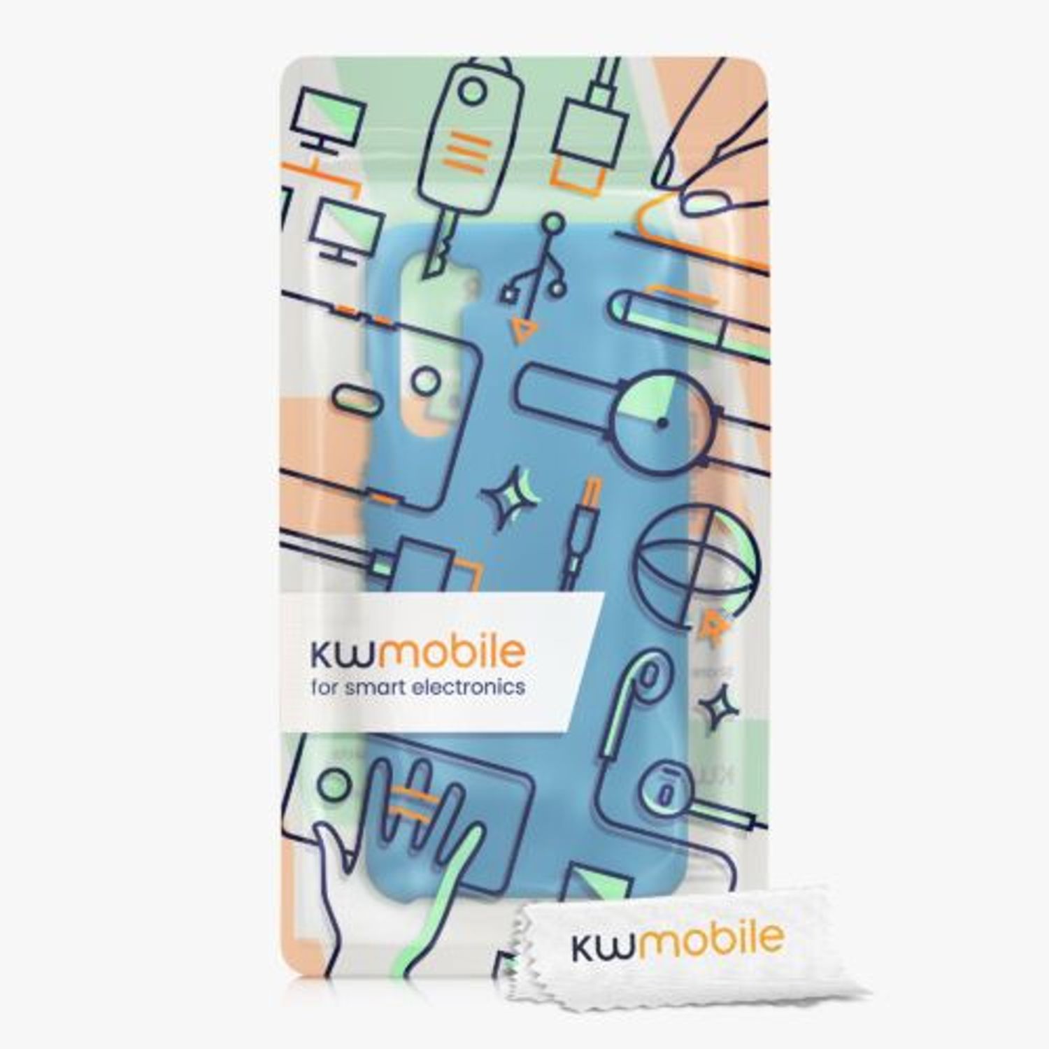 Husa Kwmobile pentru OnePlus Nord, Silicon, Albastru, 51871.224 fotografia produsului View 6 L