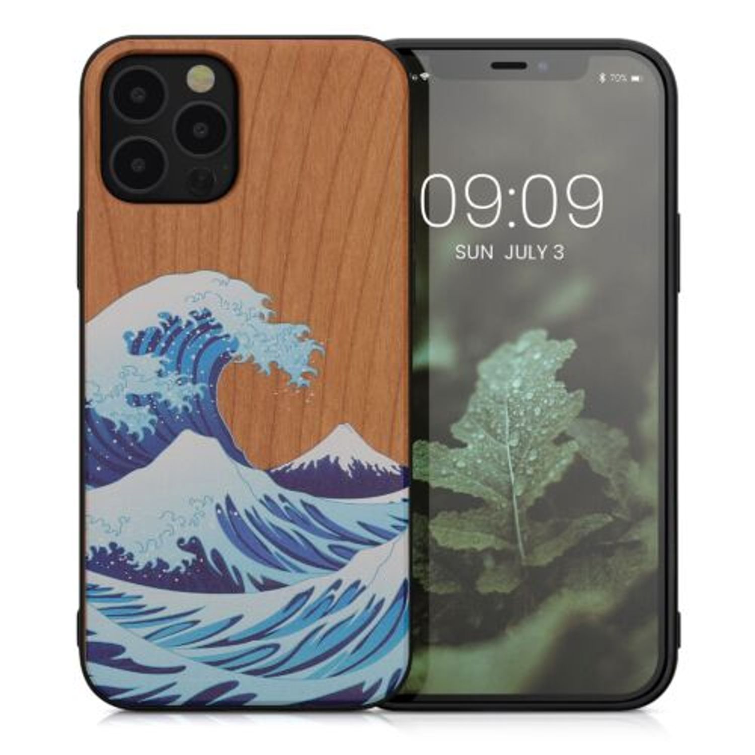 Husa Kwmobile pentru Apple iPhone 12/iPhone 12 Pro, Lemn, Multicolor, 52734.15 fotografia produsului