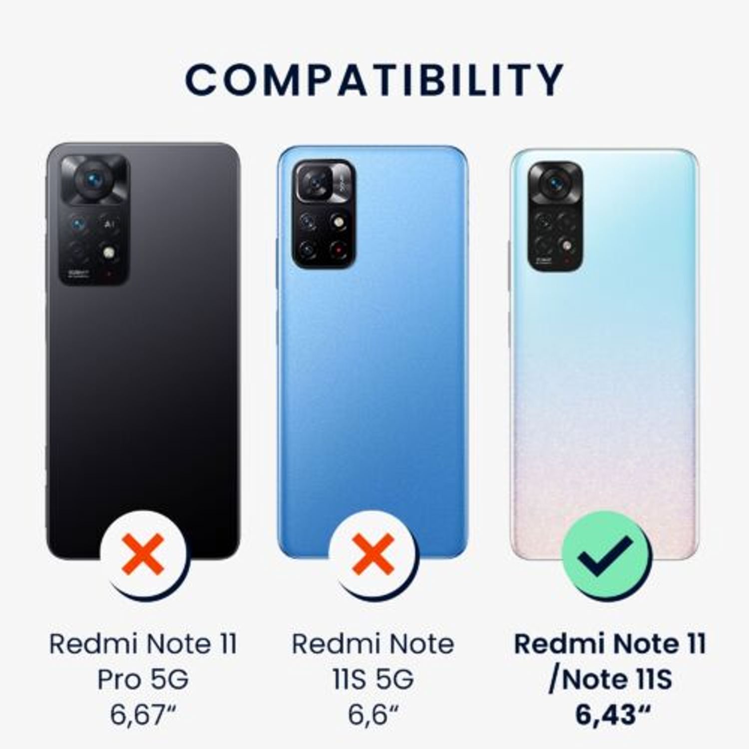 Husa Kwmobile pentru Xiaomi Redmi Note 11/Redmi Note 11s, Silicon, Verde, 58651.233 fotografia produsului View 5 L
