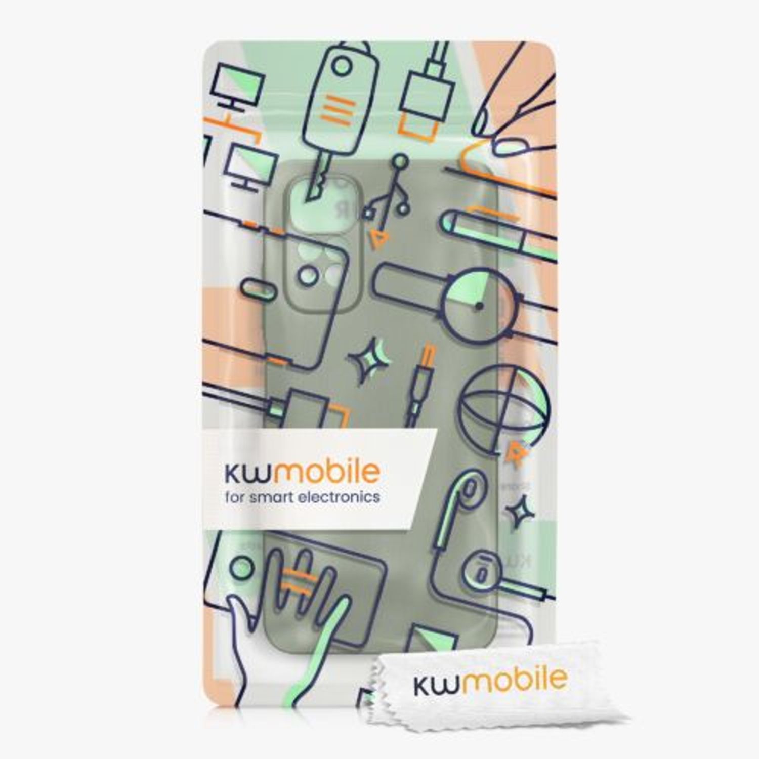 Husa Kwmobile pentru Xiaomi Redmi Note 11/Redmi Note 11s, Silicon, Verde, 58651.233 fotografia produsului View 6 L