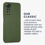 Husa Kwmobile pentru Xiaomi Redmi Note 11/Redmi Note 11s, Silicon, Verde, 58651.233 fotografia produsului View 3 S