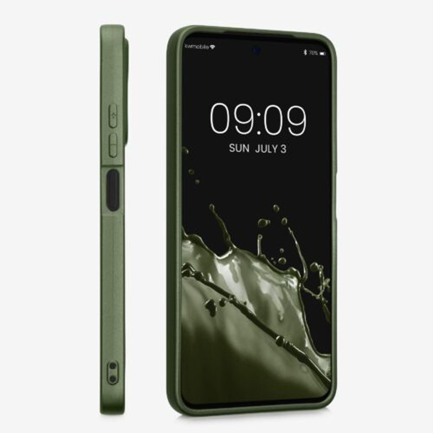 Husa Kwmobile pentru Xiaomi Redmi Note 11/Redmi Note 11s, Silicon, Verde, 58651.233 fotografia produsului View 4 L