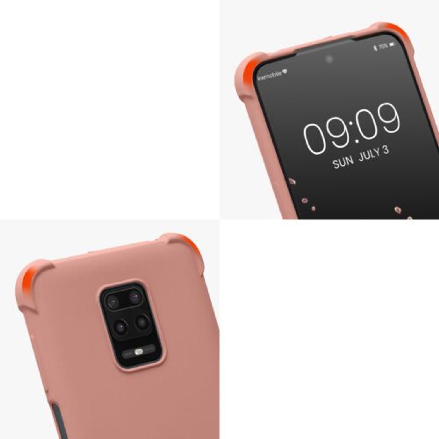 Husa Kwmobile pentru Xiaomi Redmi Note 9S/Redmi Note 9 Pro/Redmi Note 9 Pro Max, Silicon, Roz, 53149.154 fotografia produsului View 8 L