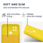 Husa Kwmobile pentru Xiaomi Poco C40, Silicon, Galben, 59394.165 fotografia produsului View 2 S