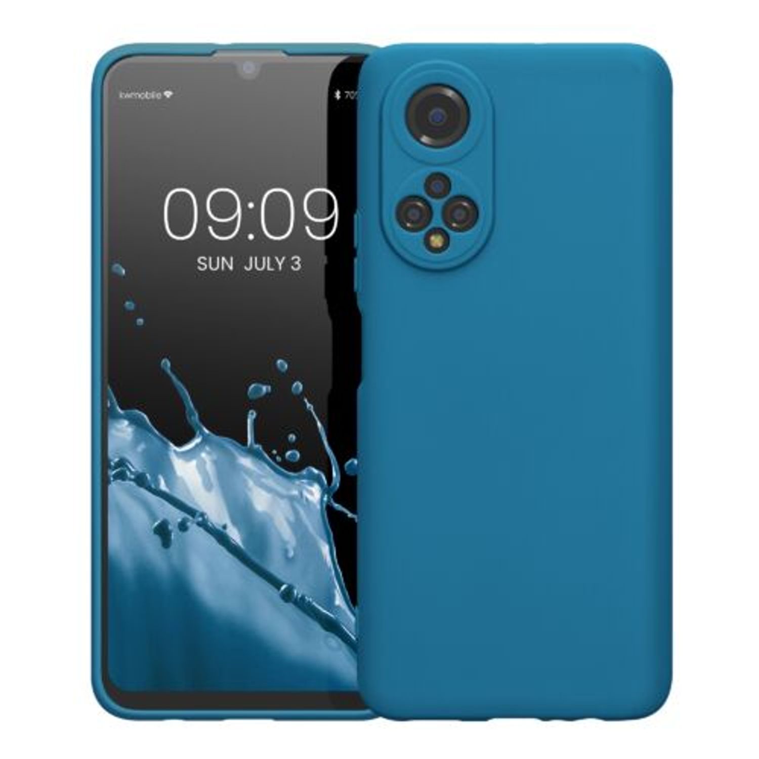 Husa Kwmobile pentru Honor X7, Silicon, Albastru, 58420.224 fotografia produsului