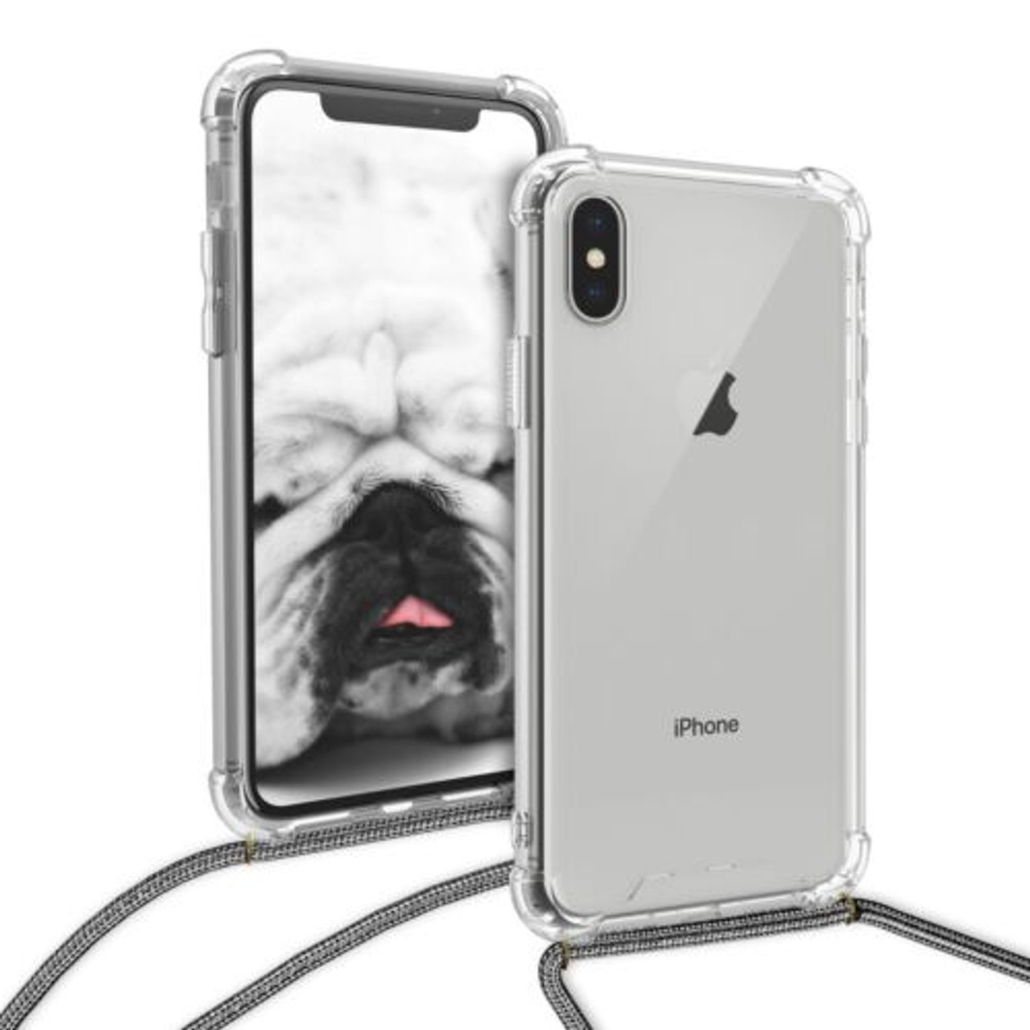 Husa pentru Apple iPhone X/iPhone XS, Silicon, Transparent, 47248.22 fotografia produsului View 5 L