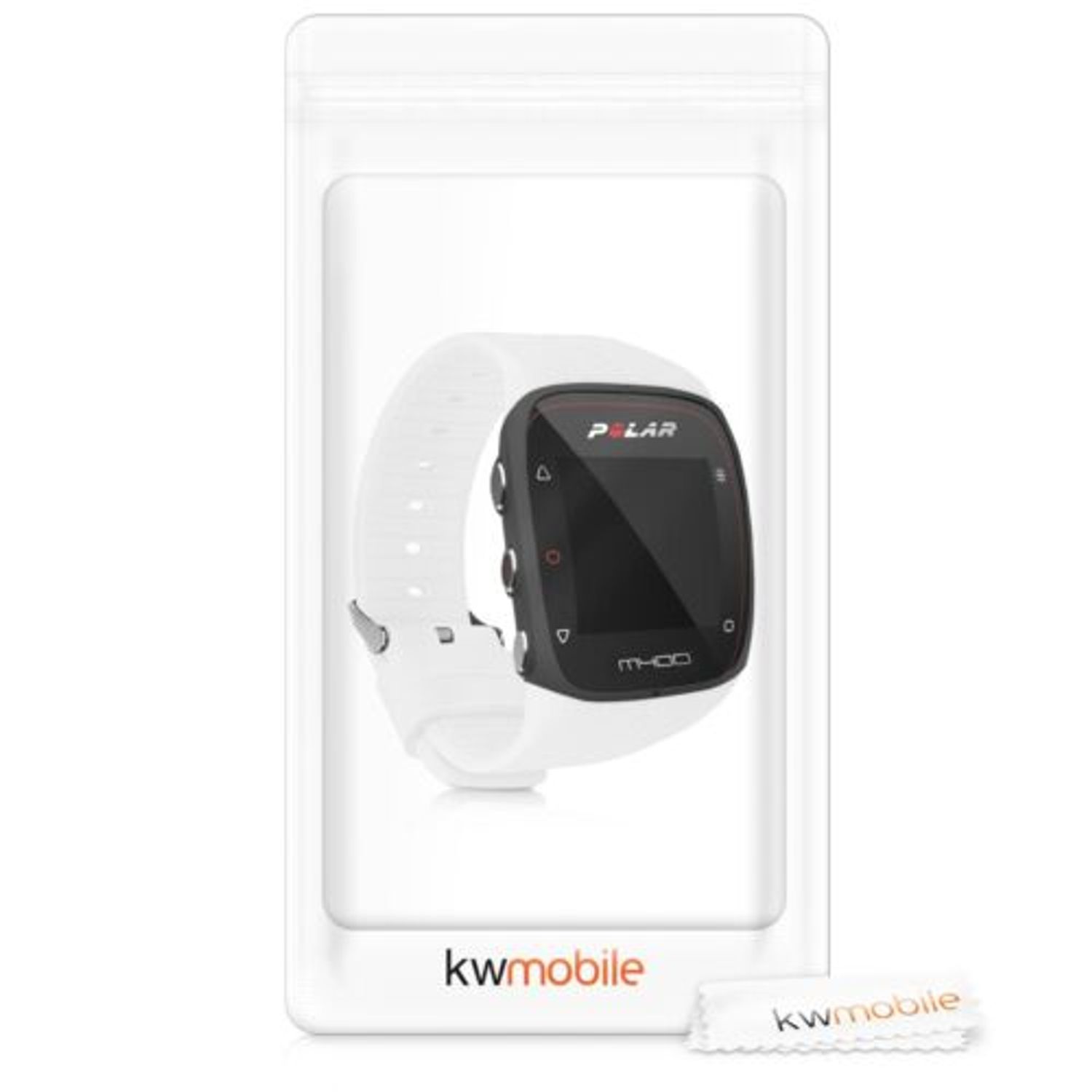 Curea pentru Polar M400/M430, Silicon, Alb, 44975.02 fotografia produsului View 6 L