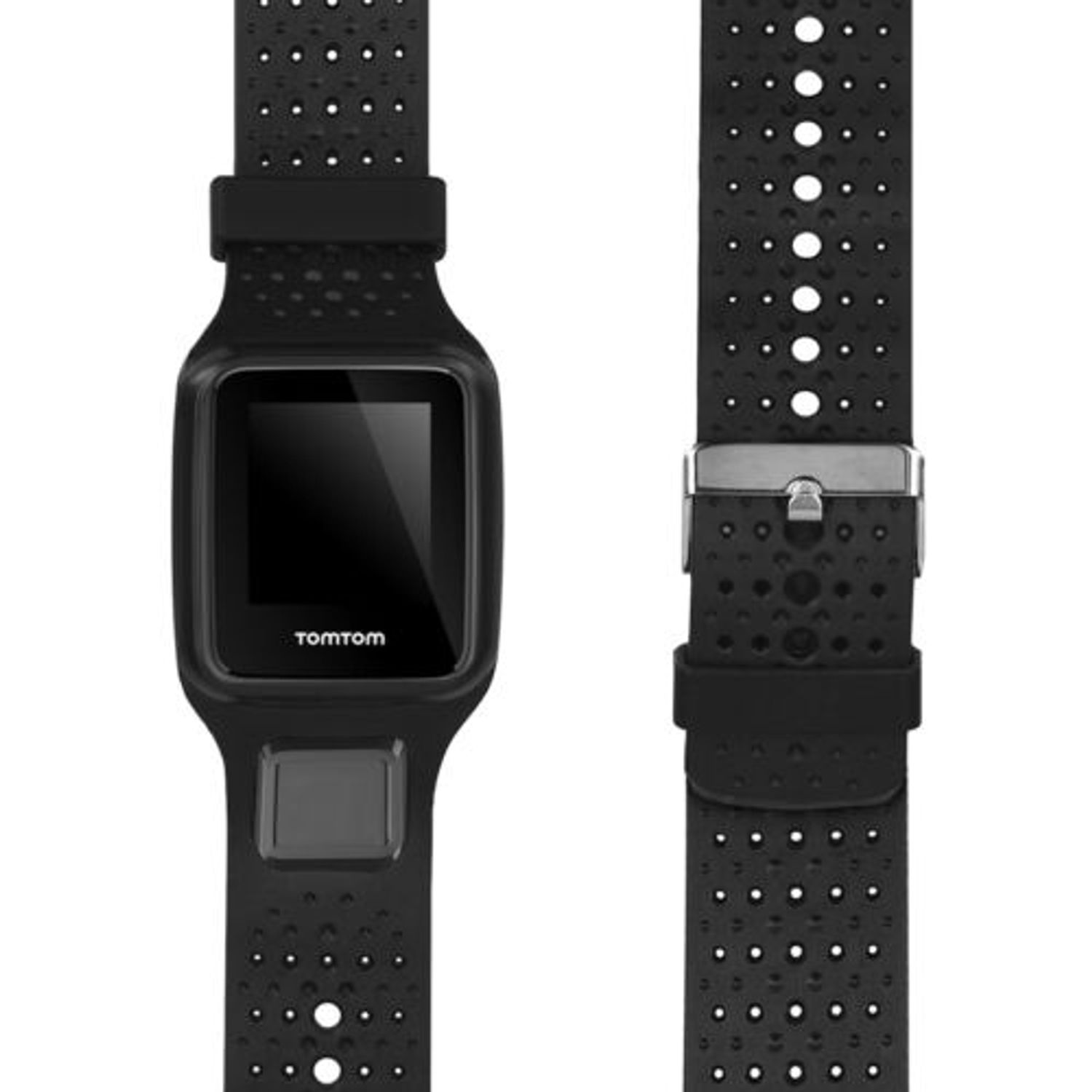 Curea pentru TomTom Runner 1/Multi-Sport, Silicon, Negru, 43573.01 fotografia produsului View 2 L