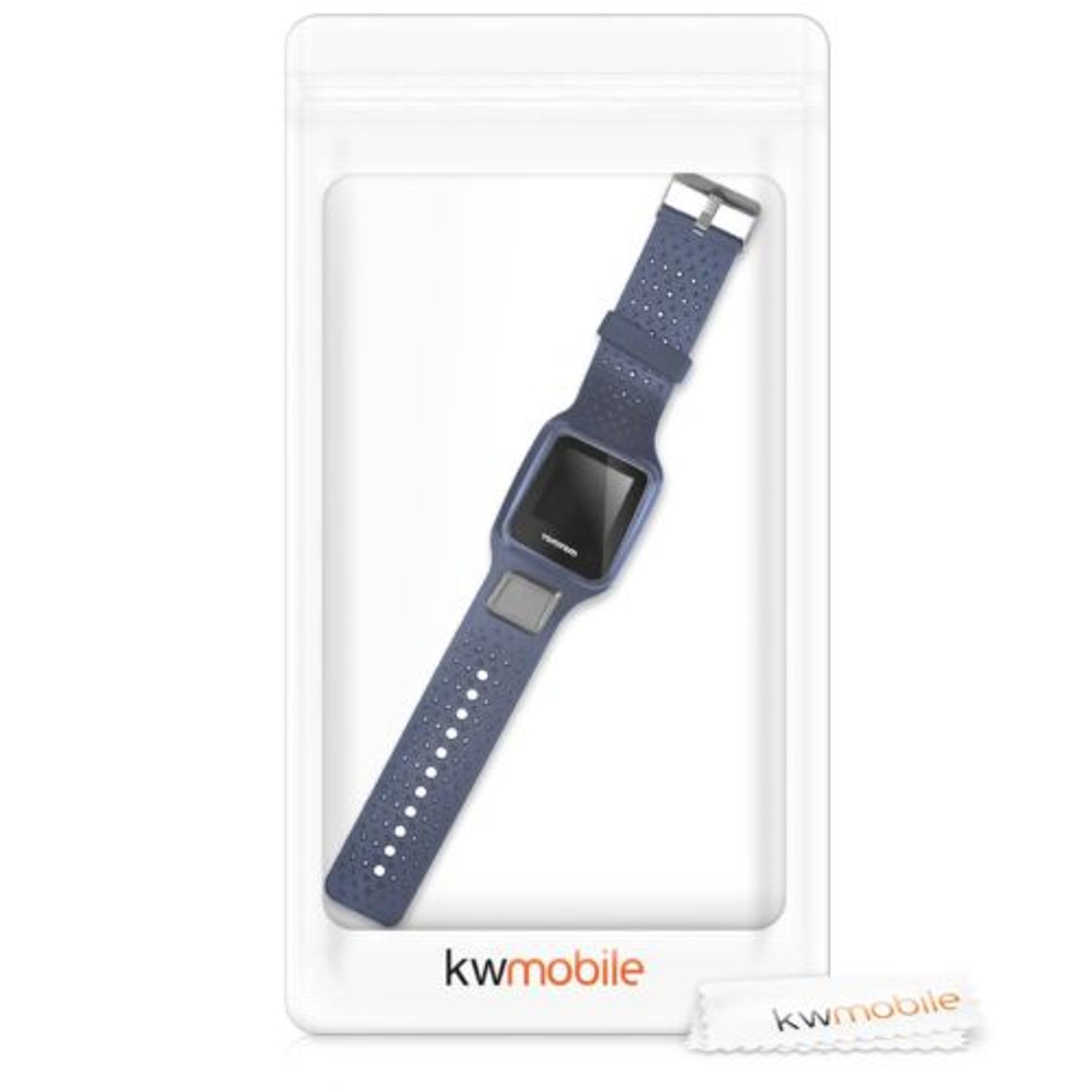 Curea pentru TomTom Runner 1/Multi-Sport, Silicon, Albastru, 43573.17 fotografia produsului View 5 L