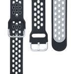 Set 2 curele pentru Fitbit Versa 3/Sense, Silicon, Gri/Alb, 53392.02 fotografia produsului View 6 S