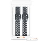 Set 2 curele pentru Fitbit Versa 3/Sense, Silicon, Gri/Alb, 53392.02 fotografia produsului View 7 S