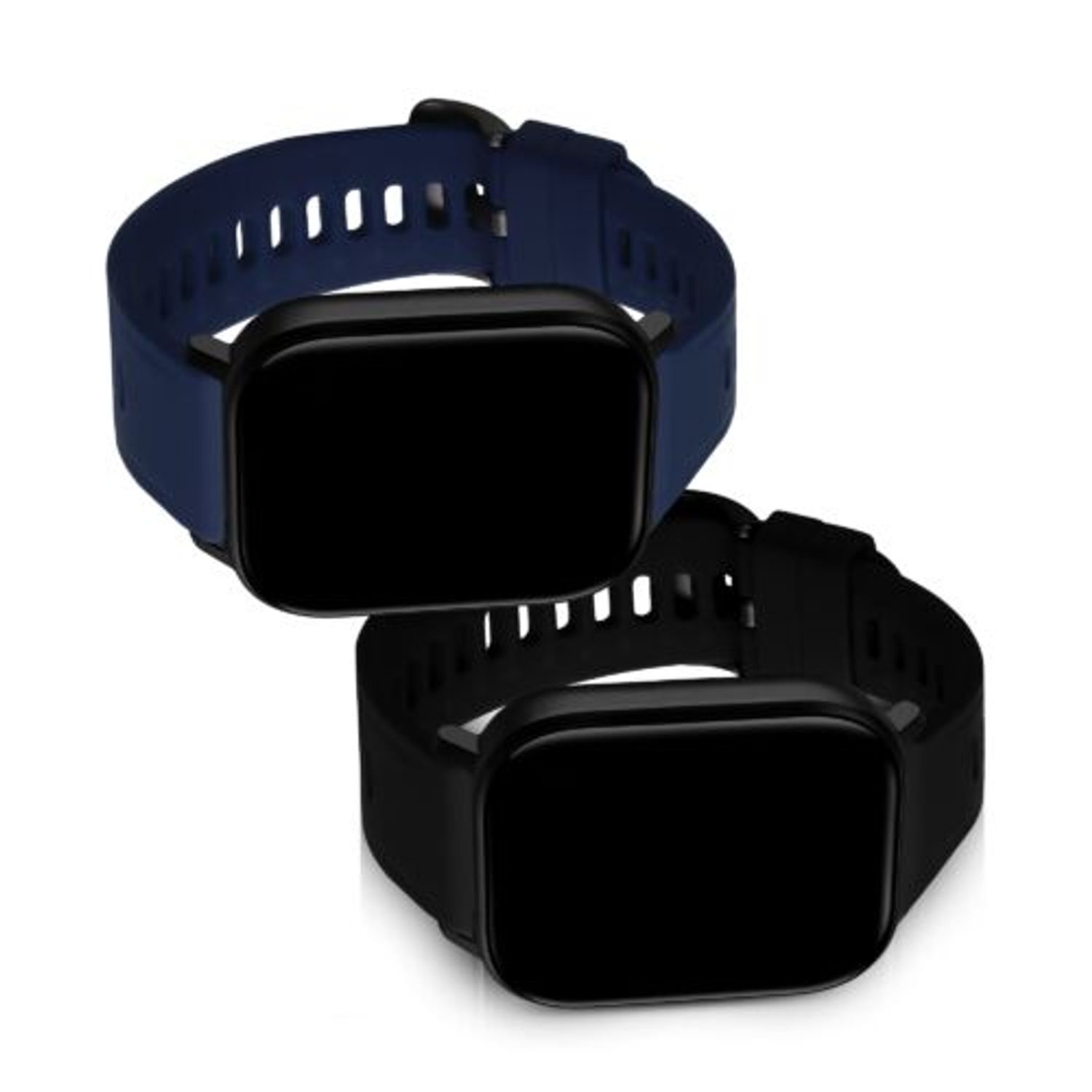 Set 2 curele pentru Xiaomi Amazfit GTS 2 Mini, Silicon, Negru/Albastru, 54464.01 fotografia produsului View 2 L
