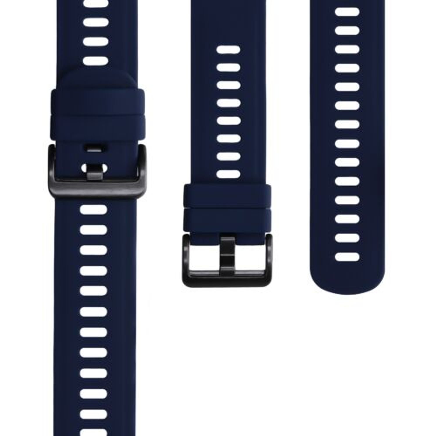 Set 2 curele pentru Xiaomi Amazfit GTS 2 Mini, Silicon, Negru/Albastru, 54464.01 fotografia produsului View 6 L
