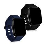 Set 2 curele pentru Xiaomi Amazfit GTS 2 Mini, Silicon, Negru/Albastru, 54464.01 fotografia produsului