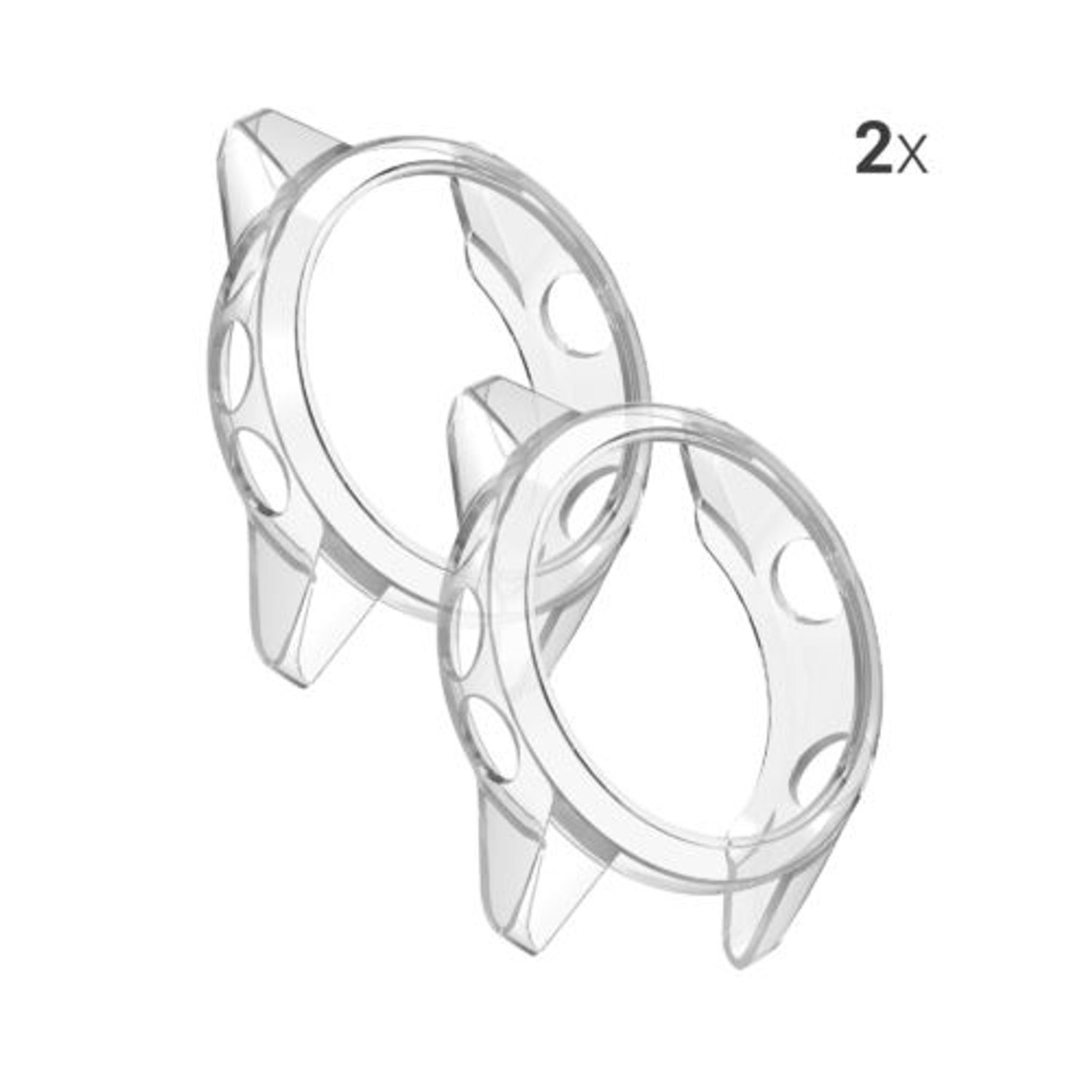 Set 2 huse pentru Garmin Forerunner 745, Silicon, Transparent, 53865.01 fotografia produsului View 2 L