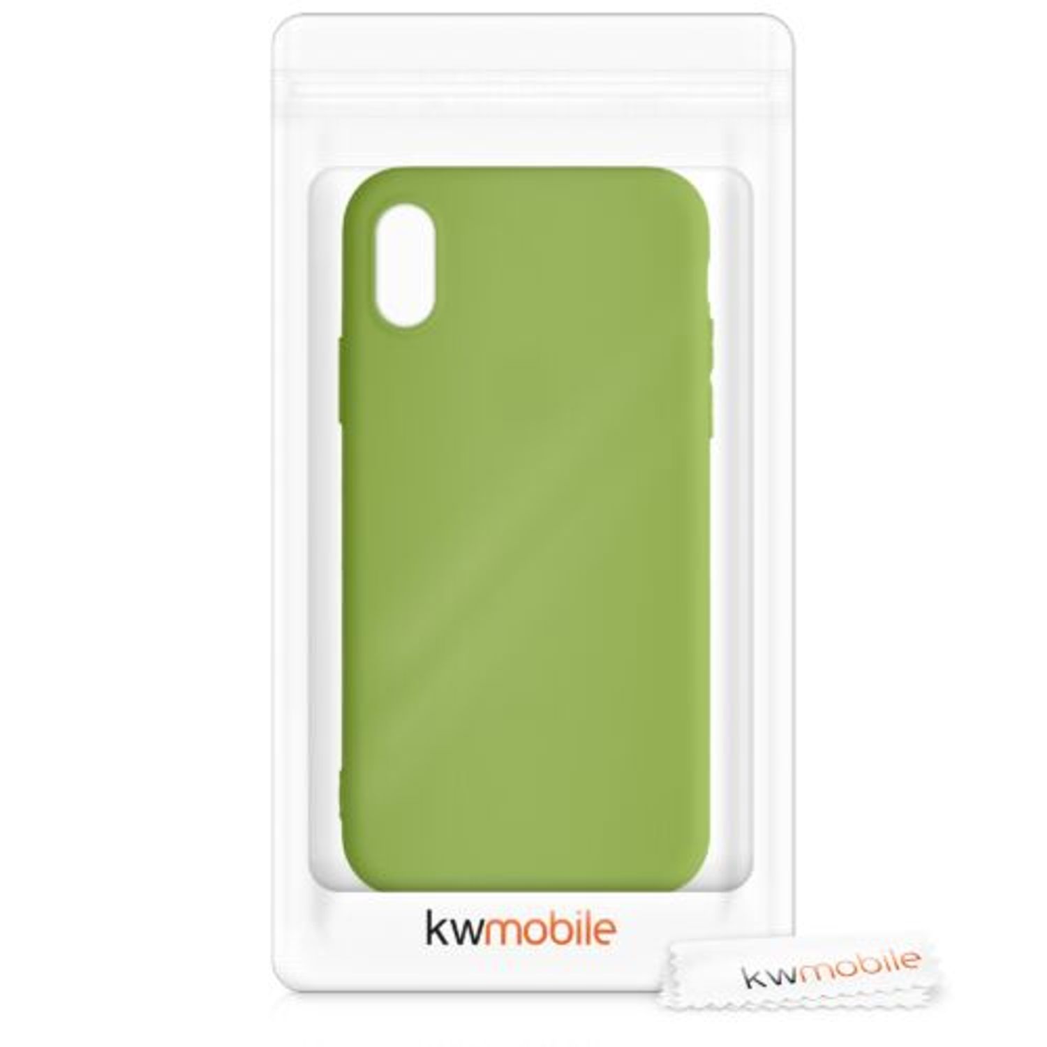 Husa pentru iPhone X/iPhone XS, Silicon, Verde, 42492.220 fotografia produsului View 4 L
