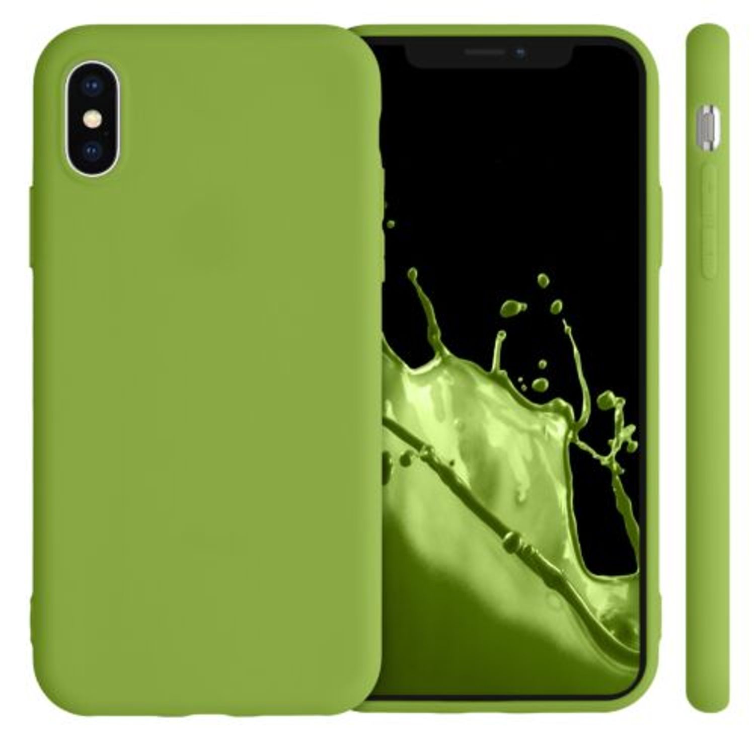Husa pentru iPhone X/iPhone XS, Silicon, Verde, 42492.220 fotografia produsului View 6 L