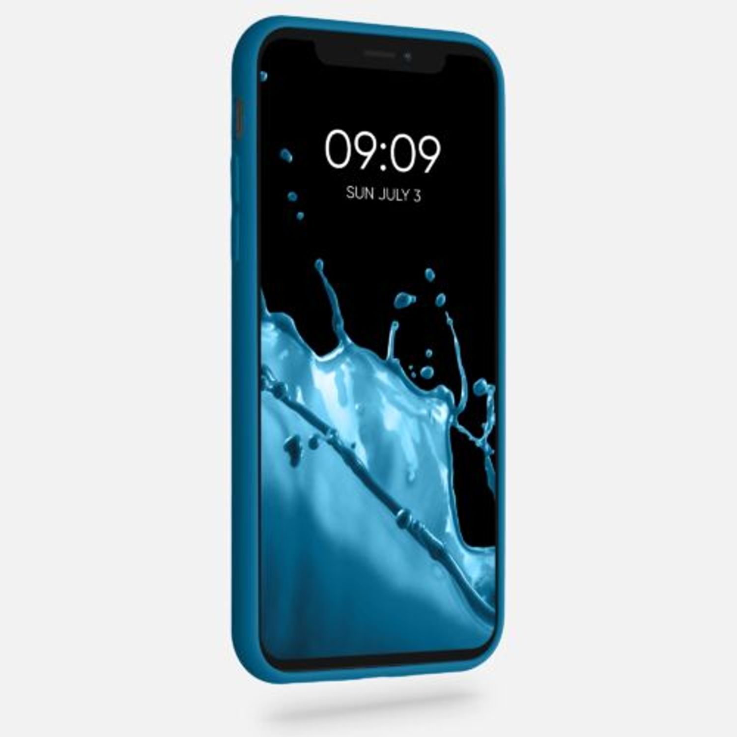 Husa pentru iPhone X/iPhone XS, Silicon, Albastru, 42492.224 fotografia produsului View 3 L