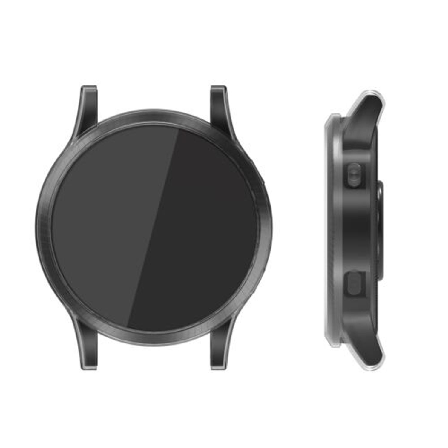 Set 2 Huse pentru Garmin Venu, Kwmobile, Silicon, Gri/Transparent, 52675.02 fotografia produsului View 4 L
