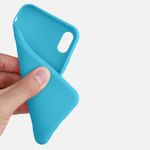Husa pentru iPhone X/iPhone XS, Silicon, Albastru, 42492.223 fotografia produsului View 8 S