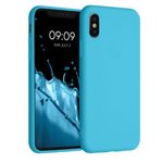 Husa pentru iPhone X/iPhone XS, Silicon, Albastru, 42492.223 fotografia produsului