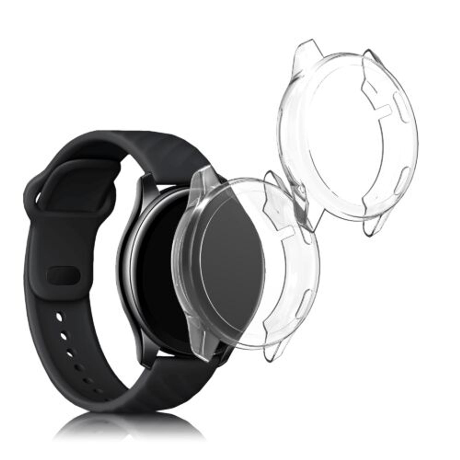 Set 2 Huse pentru OnePlus Watch, Kwmobile, Silicon, Transparent, 56984.02 fotografia produsului